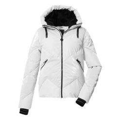Damska kurtka narciarska z kapturem Killtec KSW 113. Białe kurtki snowboardowe damskie KILLTEC, bez wzorów, z kapturem, narciarskie. Za 851.50 zł.