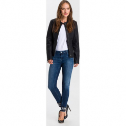 Dżinsy "Giselle" - Super Skinny fit - w kolorze granatowym. Niebieskie jeansy damskie Cross Jeans. W wyprzedaży za 127.95 zł.
