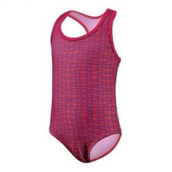 Kostium Beco dla dziewczynek czerwono-fioletowy. Czerwone stroje kąpielowe dla dziewczynek 47 Brand, bez wzorów, z elastanu. Za 225.99 zł.