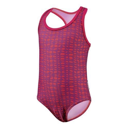 Kostium Beco dla dziewczynek czerwono-fioletowy. Czerwone stroje kąpielowe dla dziewczynek 47 Brand, bez wzorów, z elastanu. Za 225.99 zł.