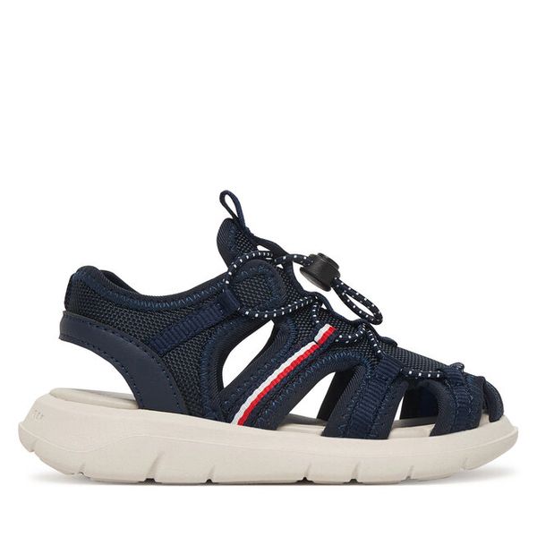 Sandały Tommy Hilfiger. Niebieskie sandały chłopięce Tommy Hilfiger, bez zapięcia. Za 233.99 zł.