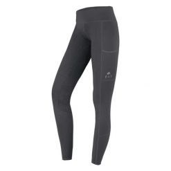 Damskie legginsy jeździeckie z pełną przyczepnością ELT Ella. Czarne legginsy damskie ELT, bez wzorów, z elastanu. Za 287.50 zł.