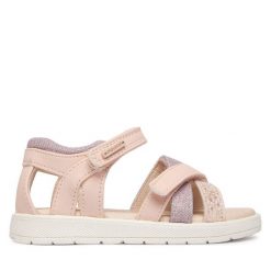 Sandały Mayoral. Czerwone sandały dziewczęce Mayoral, bez zapięcia. Za 189.99 zł.