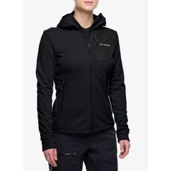 Bluza polarowa damska Vaude Monviso Fleece Jacket III. Czarne bluzy damskie Vaude, bez wzorów, z polaru, bez kaptura, trekkingowe. Za 362.19 zł.