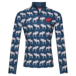 Bluza narciarska Męska Gareth & Lucas Eighty-One. Niebieskie bluzy męskie GARETH & LUCAS, m, bez wzorów, z elastanu, bez kaptura, narciarskie. Za 229.99 zł.