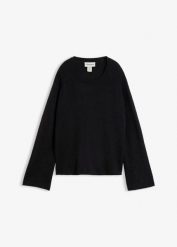 Cienki sweter. Zielone swetry damskie bonprix, bez wzorów, bez kołnierzyka, bez ramiączek, bez kaptura. Za 109.99 zł.