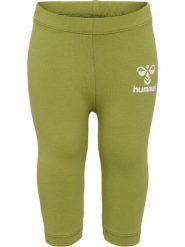 Legginsy dziewczęce Hummel Dream. Zielone legginsy dla dziewczynek Hummel, bez wzorów, z bawełny. Za 153.00 zł.