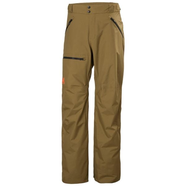 Spodnie narciarskie cargo Helly Hansen Sogn. Brązowe spodnie snowboardowe męskie Helly Hansen, m, bez wzorów, z materiału, narciarskie. Za 944.25 zł.