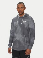 Under Armour Bluza Rival Terry Printed 1390138 Szary Relaxed Fit. Szare bluzy męskie Under Armour, m, bez wzorów, z bawełny, bez kaptura. Za 159.99 zł.