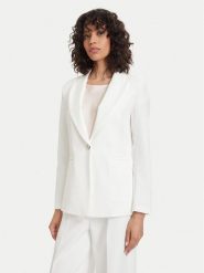 Maryley Marynarka 26EB187/43VA Kremowy Regular Fit. Białe żakiety damskie Maryley, l, bez wzorów, z syntetyku. Za 409.99 zł.