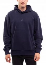 Bluza męska adidas ALL SZN Fleece. Niebieskie bluzy męskie Adidas, m, bez wzorów, z bawełny, z kapturem. Za 215.99 zł.