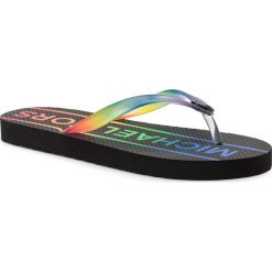 Japonki MICHAEL MICHAEL KORS - Flip Flop 40T9MKFA1Q Black Multi. Czarne klapki damskie MICHAEL Michael Kors, bez wzorów, z materiału, bez obcasa, bez zapięcia. Za 189.00 zł.