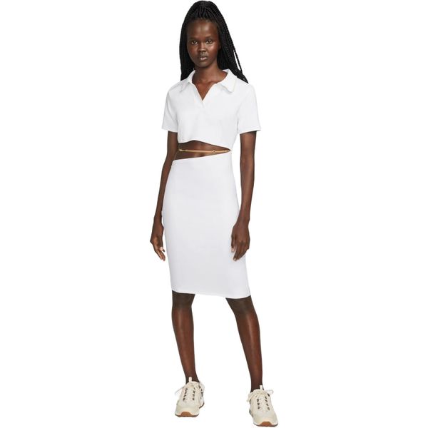 Sukienka Nike Wmns Jacquemus Nrg Dri-fit Eu Dress, Kobiety. Białe sukienki damskie Nike, l, bez wzorów, z poliesteru, bez kołnierzyka, bez ramiączek. W wyprzedaży za 390.00 zł.