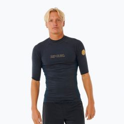 Koszulka do pływania męska Rip Curl Dawn Patrol UPF Performance. Czarne kąpielówki męskie RIPCURL, m, bez wzorów, do pływania. Za 119.99 zł.