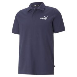 Polo Puma Essential Pique. Fioletowe koszulki polo męskie Puma, m, bez wzorów, z bawełny, eleganckie, bez ramiączek. Za 170.00 zł.