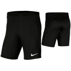 Spodenki piłkarskie męskie Nike Dry Park III treningowe szybkoschnące Dri Fit. Czarne krótkie spodenki sportowe męskie Nike, m, bez wzorów, do piłki nożnej, dri-fit (nike). Za 84.58 zł.