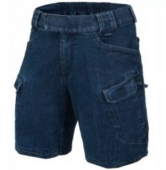 UTS (Urban Tactical Shorts) 8.5" - Denim Stretch - Marine Blue - M/Regular. Niebieskie krótkie spodenki sportowe męskie HELIKON, m, bez wzorów, z denimu. Za 302.57 zł.