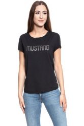 MUSTANG T SHIRT DAMSKI Alina C Print CAVIAR 1008401 4132. Czarne t-shirty damskie Mustang, s, bez wzorów, bez kołnierzyka. W wyprzedaży za 39.99 zł.