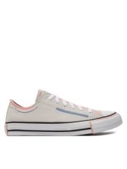 Converse Trampki Chuck Taylor All Star Color Pop Ox A07593C Szary. Szare trampki i tenisówki damskie Converse, bez wzorów, z materiału, retro, bez zapięcia. Za 329.99 zł.