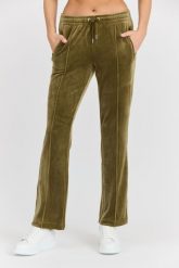 JUICY COUTURE Damskie zielone spodnie dresowe Tina Track Pant. Zielone spodnie dresowe damskie Juicy Couture, s, bez wzorów, z dresówki. W wyprzedaży za 208.99 zł.