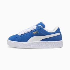 Sneakersy chłopięce puma niebieski. Białe trampki i tenisówki chłopięce Puma, bez wzorów, z materiału, sportowe, bez zapięcia. Za 127.60 zł.