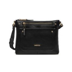 Torebka Lasocki. Czarne listonoszki damskie Lasocki, bez wzorów, bez dodatków. Za 159.99 zł.