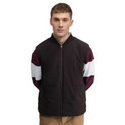 Męska ocieplana kamizelka golfowa Siroko Wedge Dark Brown. Brązowe kurtki męskie SIROKO, m, bez wzorów, sportowe, bez kaptura. Za 254.00 zł.