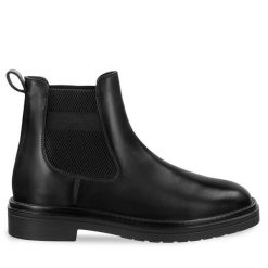 Sztyblety Gant. Czarne botki męskie GANT, bez wzorów, bez zapięcia. Za 559.99 zł.