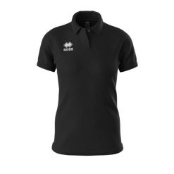 Damska koszulka polo Errea Alexis. Czarne koszulki sportowe damskie ERREA, m, bez wzorów, z materiału, bez kołnierzyka, bez ramiączek. Za 191.50 zł.