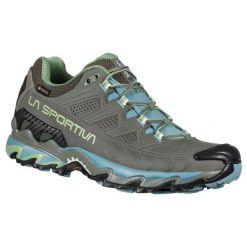 Damskie buty trailowe La Sportiva Ultra Raptor II GTX. Szare obuwie sportowe damskie La Sportiva, bez wzorów, z gore-texu, do biegania. Za 923.95 zł.