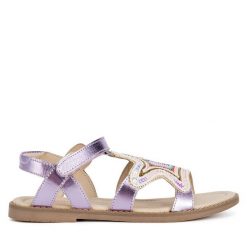 Sandały Lasocki Young. Fioletowe sandały dziewczęce Lasocki Young, bez zapięcia. Za 129.99 zł.