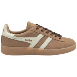 Damskie zamszowe buty sportowe Gola Aztec. Białe obuwie sportowe damskie Gola, bez wzorów, z materiału. Za 420.50 zł.