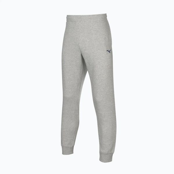 Spodnie męskie Mizuno Sweat. Szare spodnie sportowe męskie Mizuno, m, bez wzorów, z bawełny, na fitness i siłownię. Za 58.99 zł.