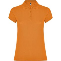 Damska Koszulka Polo W Gwiazdki. Brązowe koszulki sportowe damskie ROLY, xl, bez wzorów, bez kołnierzyka, bez ramiączek. Za 60.99 zł.