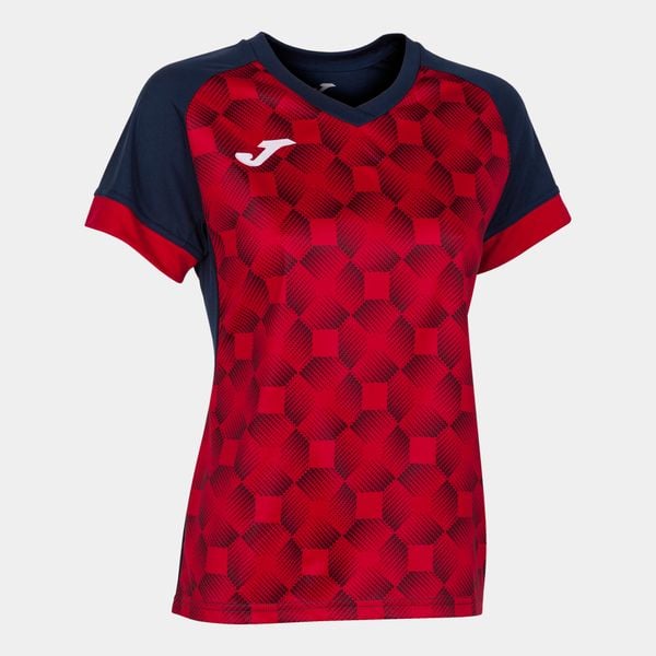 Koszulka do piłki nożnej damska Joma Supernova III. Czerwone koszulki sportowe damskie Joma, xs, bez wzorów, bez kołnierzyka, bez ramiączek, do piłki nożnej. Za 138.99 zł.
