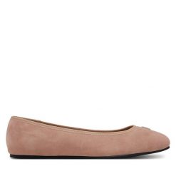 Baleriny Tommy Hilfiger. Brązowe baleriny damskie Tommy Hilfiger, bez wzorów, bez obcasa. Za 329.99 zł.