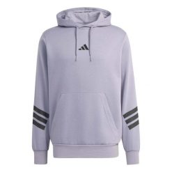Bluza Z Kapturem Adidas Sport M Fl 3S Hd Swt Dorośli. Szare bluzy sportowe męskie Adidas, m, bez wzorów, z bawełny, z kapturem, do biegania. Za 335.99 zł.