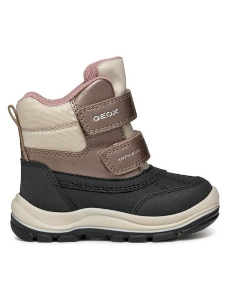 Geox Śniegowce B Flanfil Girl B Abx B463WD 050FU C0976 M Czarny. Czarne buty zimowe dziewczęce Geox, bez wzorów, ze skóry, bez zapięcia. Za 199.99 zł.