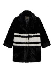 Guess Futro J5BL03 WHGO0 Czarny Regular Fit. Czarne kurtki i płaszcze dla dziewczynek Guess, z aplikacjami, z futra, bez kaptura. Za 429.99 zł.