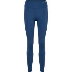 Damskie legginsy z wysokim stanem Hummel Mt Active. Niebieskie legginsy damskie Hummel, m, bez wzorów, z podwyższonym stanem, na fitness i siłownię. Za 236.50 zł.