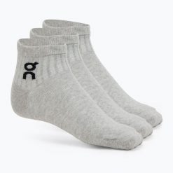 Skarpety On Logo Sock Mid 3. Szare skarpety damskie On, bez wzorów. Za 89.99 zł.
