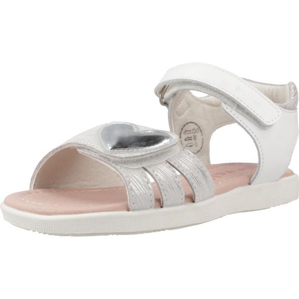 Sandały GARVALIN 252424G Biały. Białe sandały damskie Garvalin, bez wzorów, z materiału, bez obcasa, bez zapięcia. Za 155.99 zł.