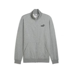 Męska kurtka dresowa Essentials z logo No. 1 PUMA Medium Gray Heather. Szare kurtki sportowe męskie Puma, m, bez wzorów, z dresówki, do biegania. Za 229.00 zł.