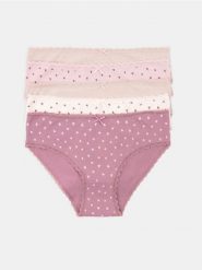 Bawełniane figi z koronką 5 pack - wielobarwny. Figi damskie Sinsay, l, bez wzorów, z bawełny. Za 29.99 zł.
