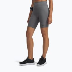 Spodenki treningowe damskie Under Armour Motion Bike EMEA. Zielone szorty sportowe damskie Under Armour, bez wzorów, sportowe, na fitness i siłownię. Za 119.99 zł.