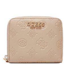 Portfel Guess. Brązowe portfele damskie Guess, z aplikacjami. Za 199.99 zł.