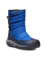 Keen Śniegowce Puffrider Wp 1028021-10 Niebieski. Niebieskie buty zimowe chłopięce Keen, bez wzorów, ze skóry, bez zapięcia. Za 379.99 zł.