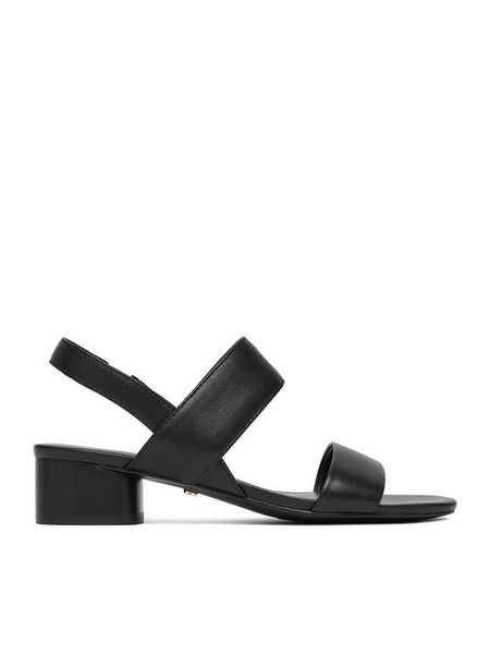 GINO ROSSI Sandały C-LP355740-1 Czarny. Czarne sandały damskie Gino Rossi, bez wzorów, ze skóry, bez obcasa, na słupku, bez zapięcia. Za 299.99 zł.