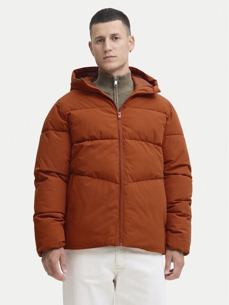 Jack & Jones Kurtka zimowa Global 12283517 Pomarańczowy Regular Fit. Brązowe kurtki męskie Jack & Jones, na zimę, m, bez wzorów, z syntetyku, bez kaptura. Za 139.99 zł.