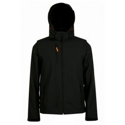 Kurtka Transformer Soft Shell Dla Dorosłych Unisex. Czarne kurtki sportowe męskie SOL'S, m, bez wzorów, trekkingowe. Za 401.99 zł.